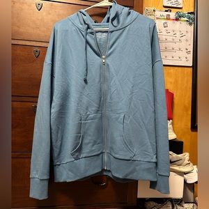 Blue, size xl, zip up jacket